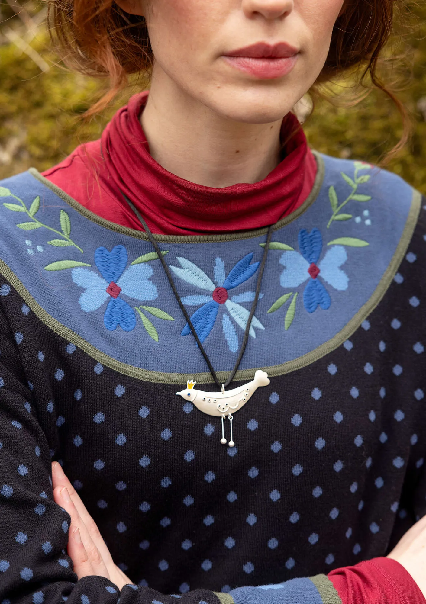 Tröja "Maria" i ekologisk/återvunnen bomull-Gudrun Sjödén Best