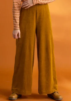 Velourbyxor i ekologisk bomull/återvunnen polyester-Gudrun Sjödén Online