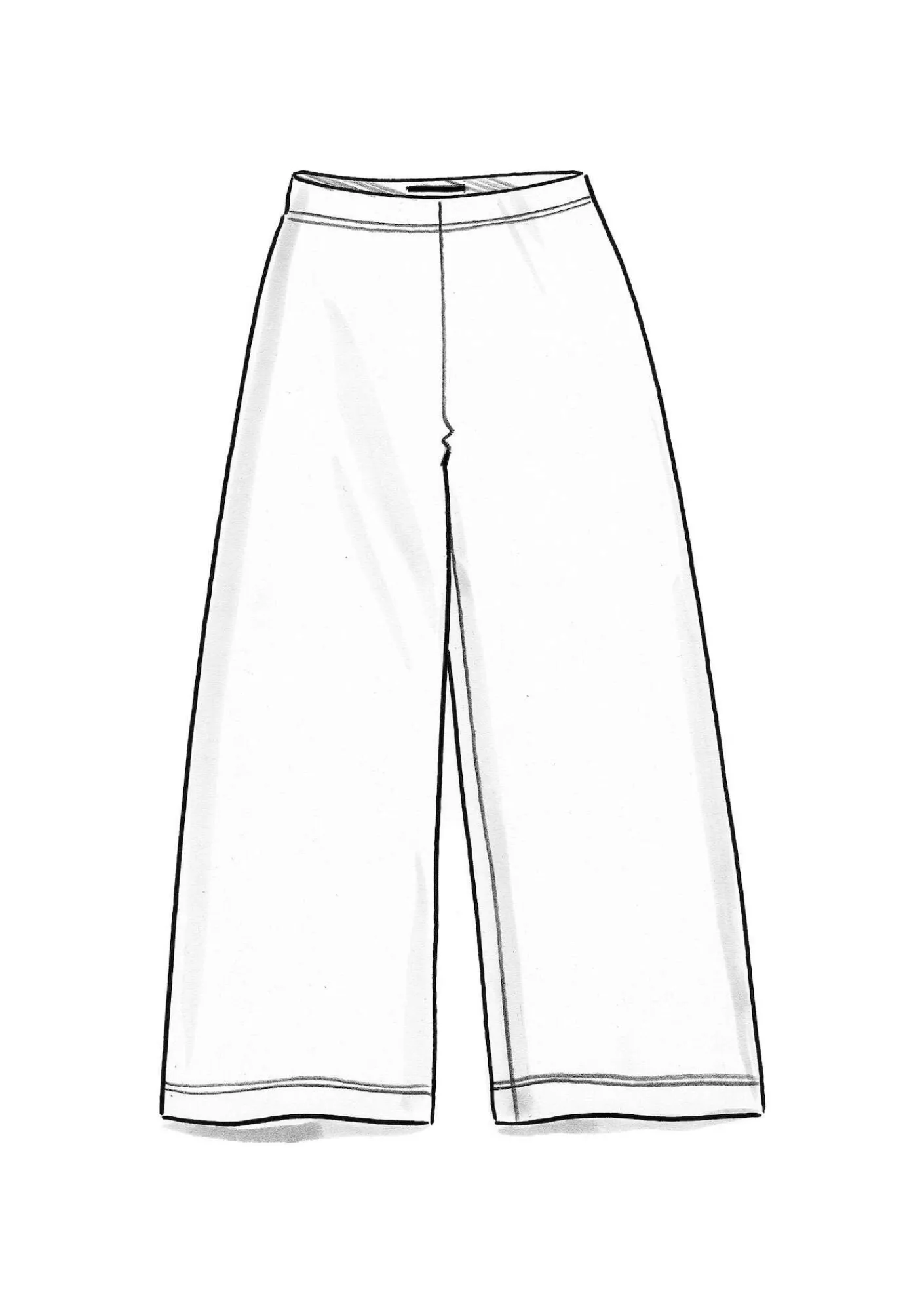 Velourbyxor i ekologisk bomull/återvunnen polyester-Gudrun Sjödén Discount