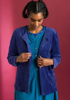 Velourkofta i ekologisk bomull/återvunnen polyester-Gudrun Sjödén Discount