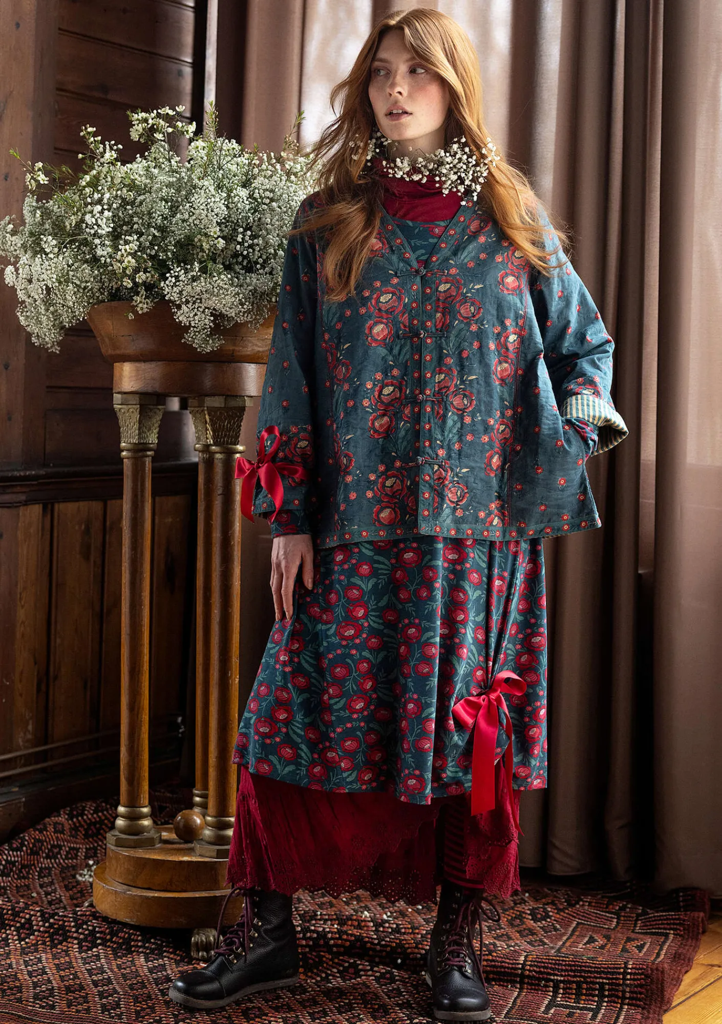 Vändbar jacka "Asta" i ekologisk bomull-Gudrun Sjödén Outlet