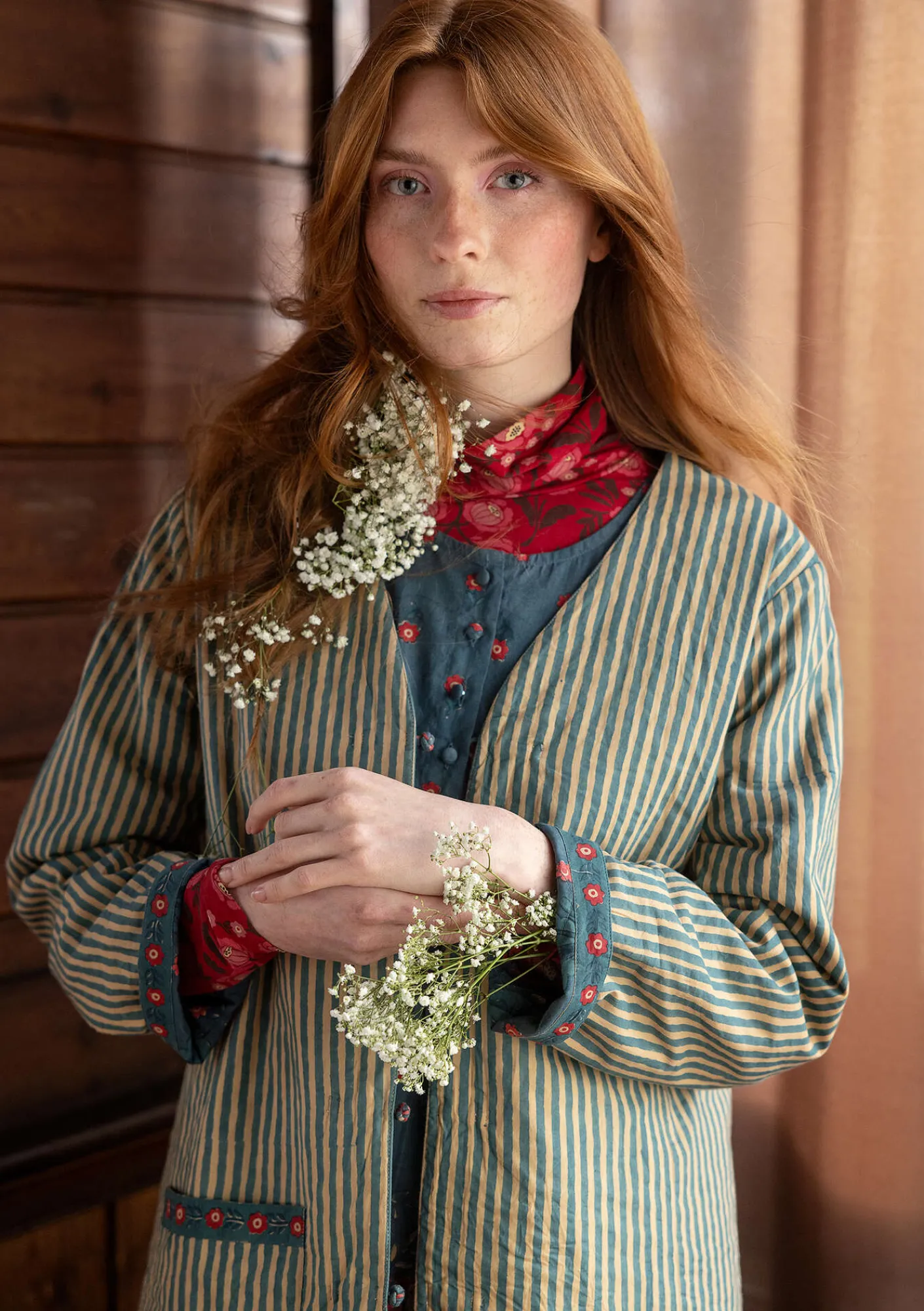 Vändbar jacka "Asta" i ekologisk bomull-Gudrun Sjödén Outlet