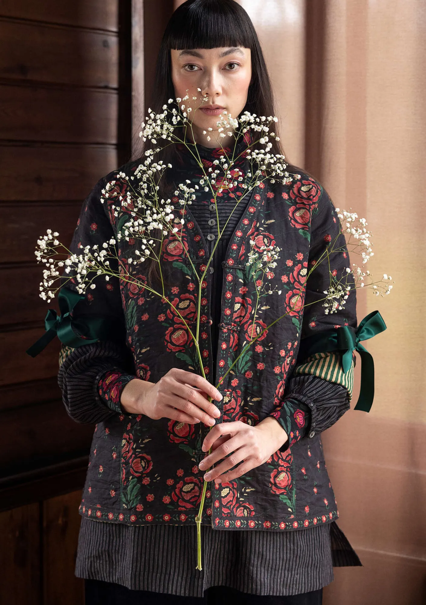 Vändbar jacka "Asta" i ekologisk bomull-Gudrun Sjödén Outlet