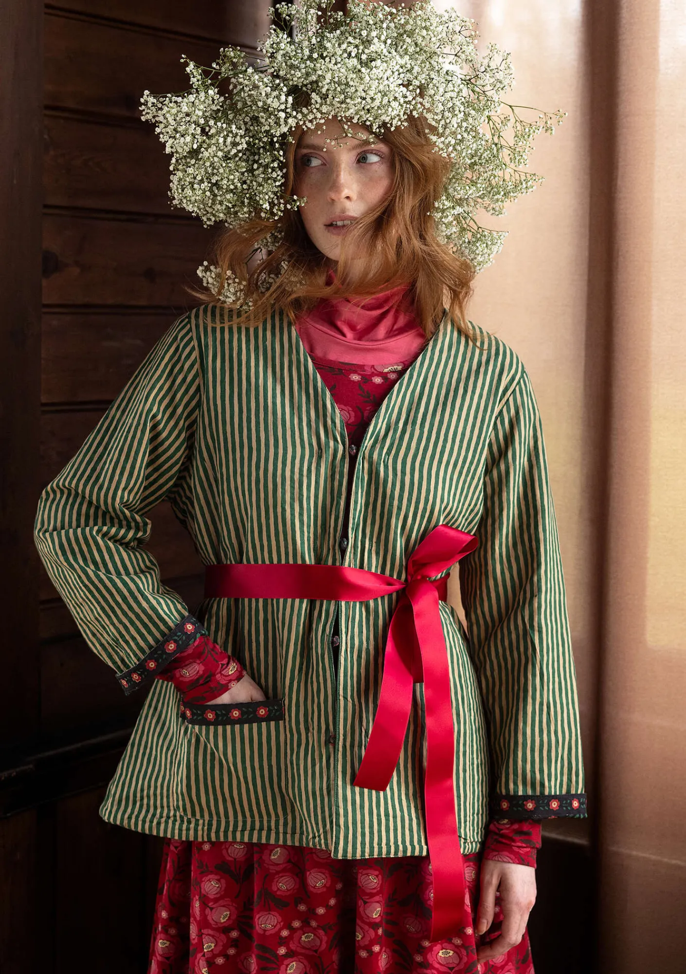 Vändbar jacka "Asta" i ekologisk bomull-Gudrun Sjödén Outlet