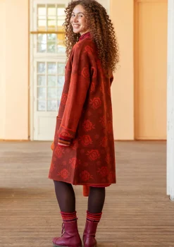 Vändbar stickad kappa 