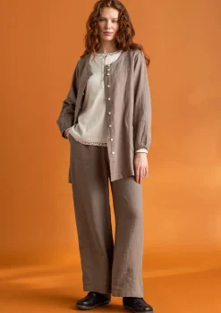 Vävd artistblus ”Asta” i lin-Gudrun Sjödén New