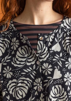 Vävd blus ”Hedda” i ekologisk bomull-Gudrun Sjödén Hot