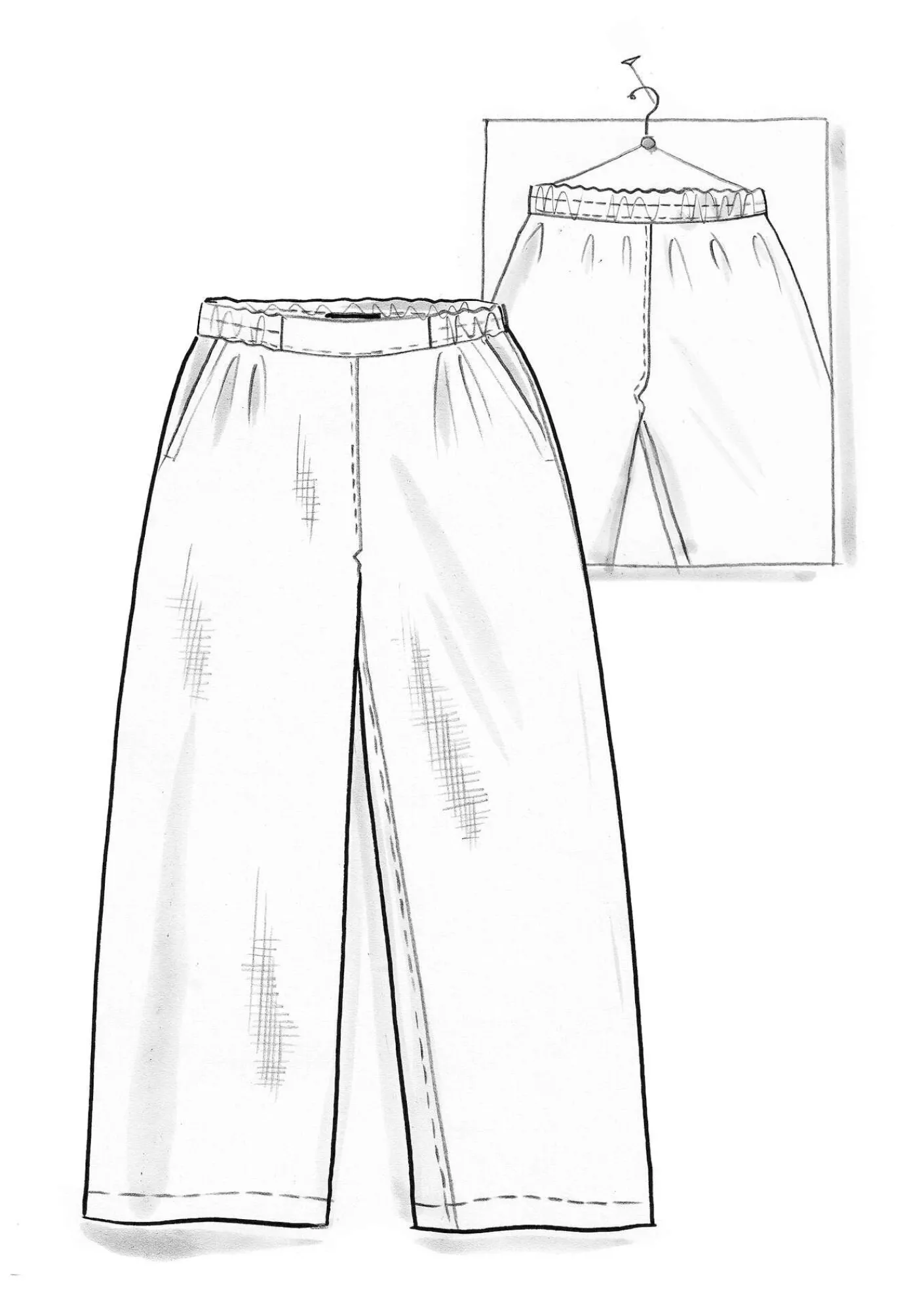 Vävd byxa ”Asta” i lin-Gudrun Sjödén Outlet