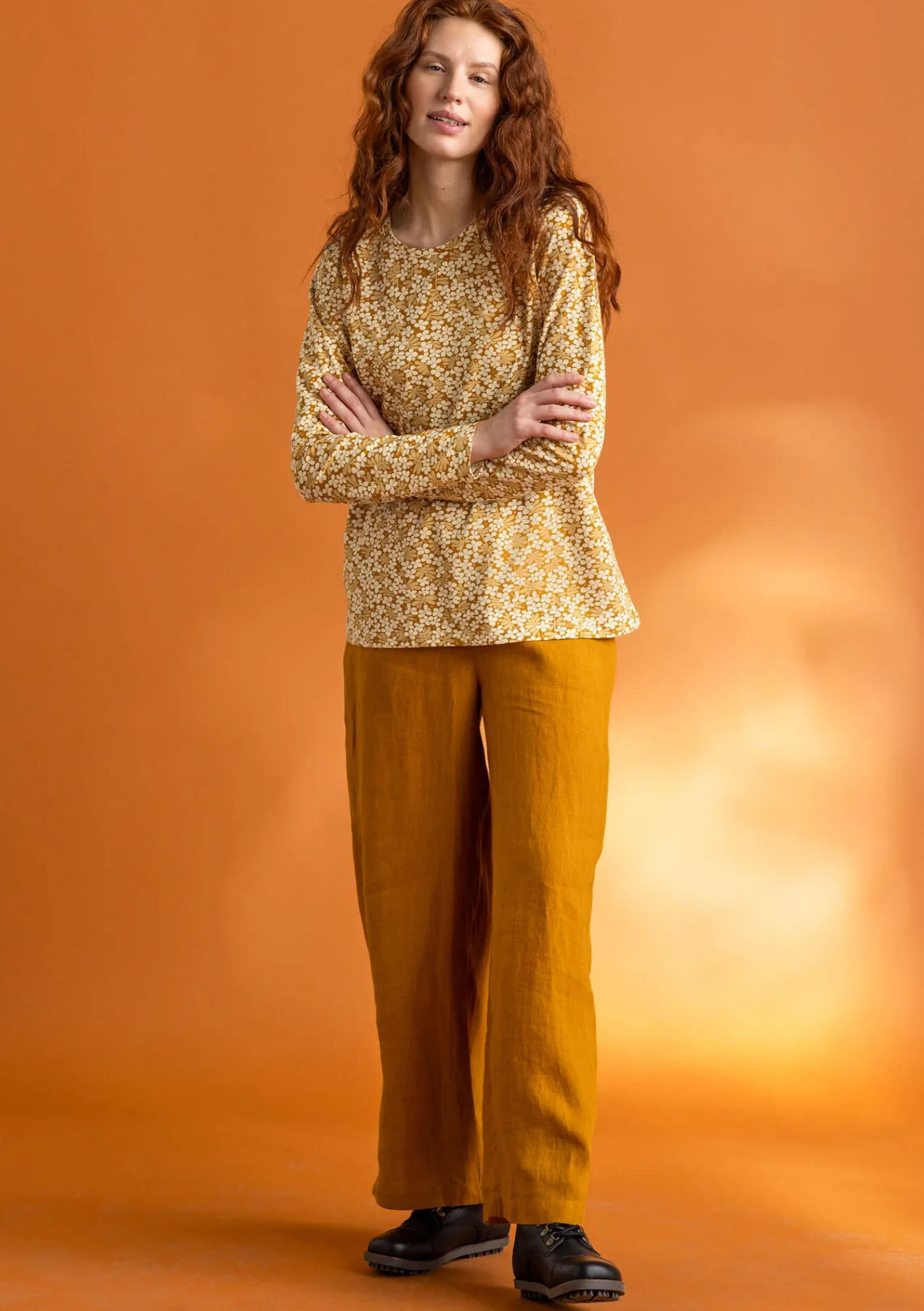 Vävd byxa ”Asta” i lin-Gudrun Sjödén Best