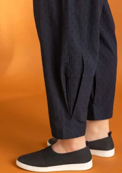 Vävd byxa i ekologisk bomullsdobby1-Gudrun Sjödén Online