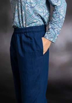 Vävd byxa i ekologisk bomull/lin-Gudrun Sjödén Best