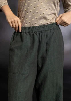 Vävd byxa "Woodland" i ekologisk bomull/lin-Gudrun Sjödén Hot