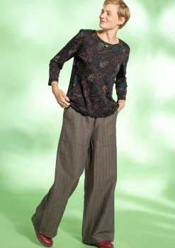 Vävd byxa "Woodland" i ekologisk bomull/lin-Gudrun Sjödén Clearance