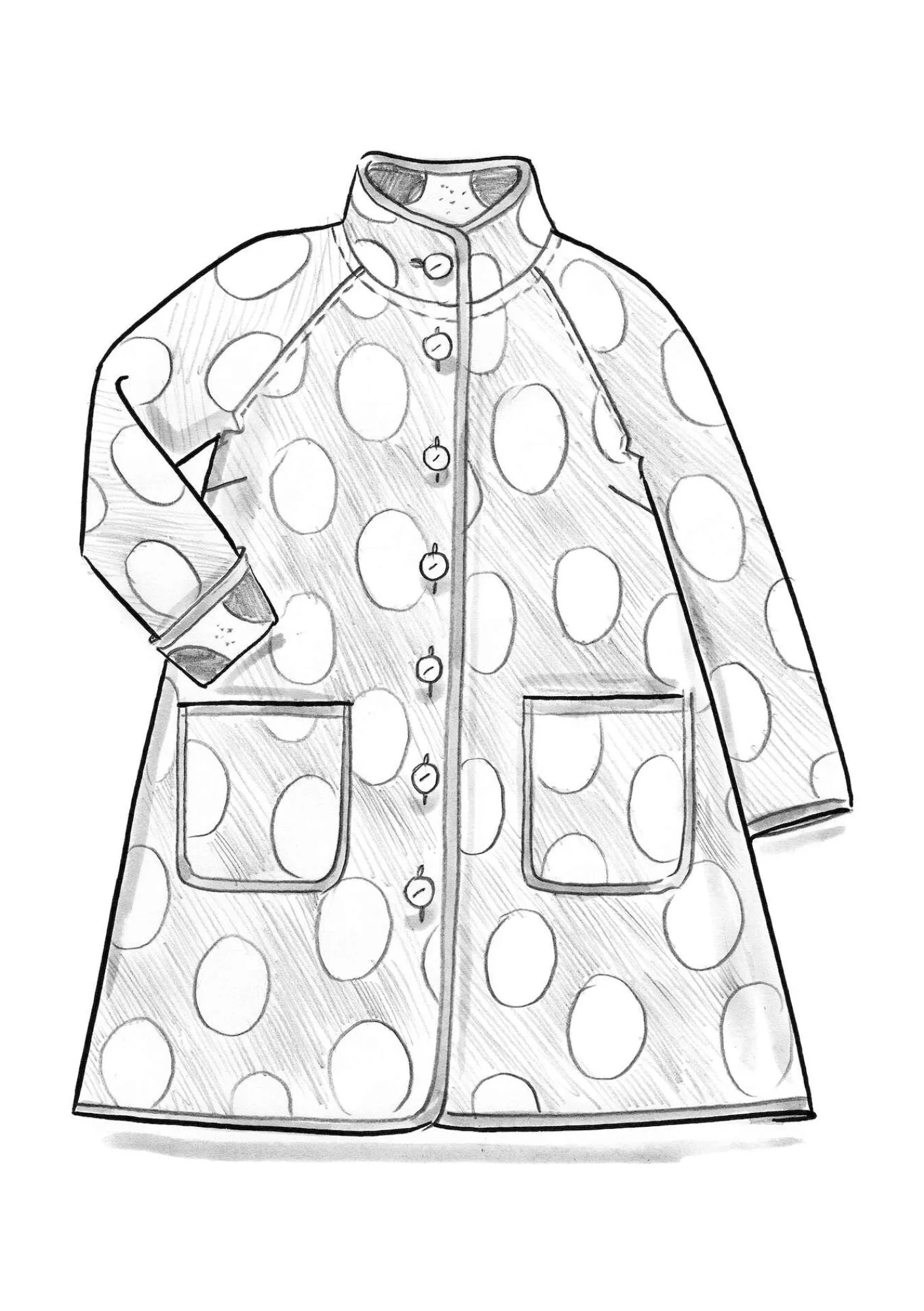 Vävd kappa "Stone" i ullblandning-Gudrun Sjödén Sale