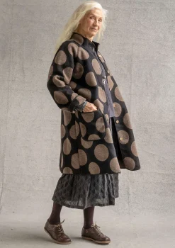 Vävd kappa "Stone" i ullblandning-Gudrun Sjödén Clearance