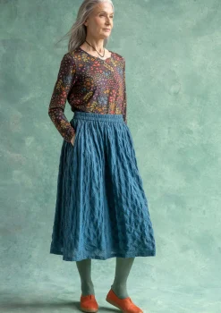 Vävd kjol "Helga" i ekologisk bomull-Gudrun Sjödén Hot