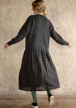 Vävd kjol "Helga" i ekologisk bomull-Gudrun Sjödén New