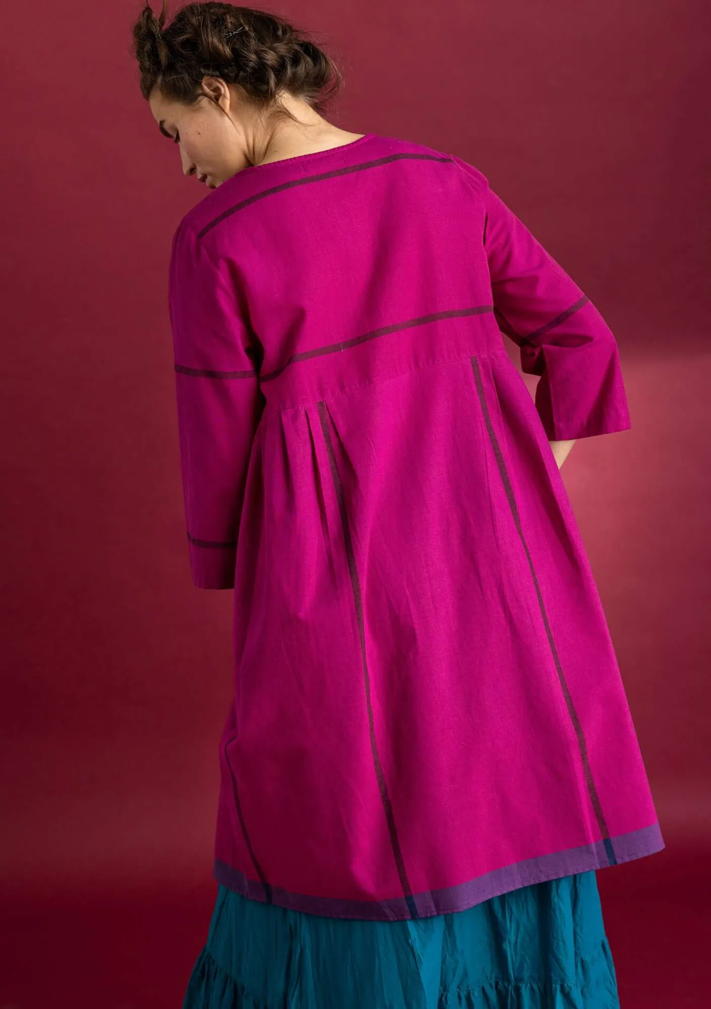 Vävd klänning ”Ava” i ekologisk bomull-Gudrun Sjödén Discount