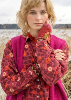 Vävd klänning "Borealis" i ekologisk bomull-Gudrun Sjödén Hot