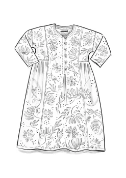 Vävd klänning ”Hedda” i ekologisk bomull-Gudrun Sjödén