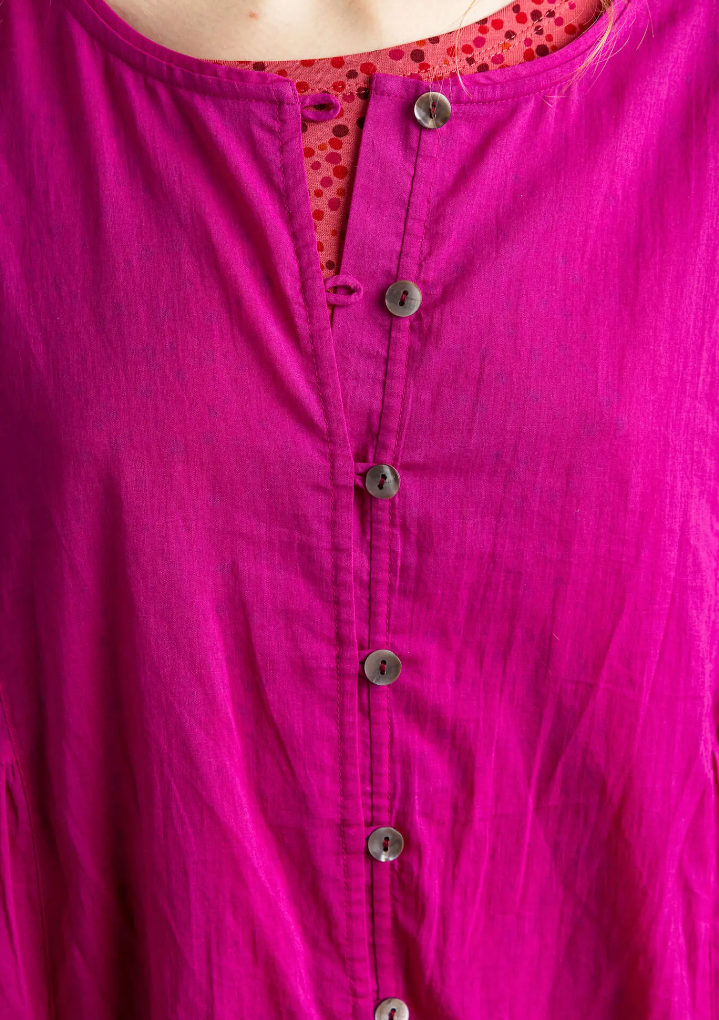 Vävd klänning ”Hedda” i ekologisk bomull-Gudrun Sjödén Best