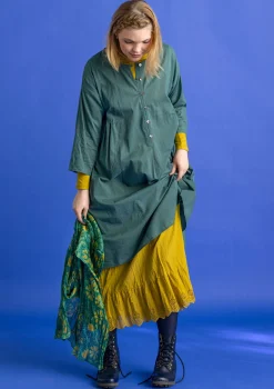 Vävd klänning ”Hedda” i ekologisk bomull-Gudrun Sjödén