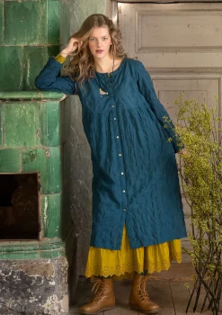 Vävd klänning "Helga" i ekologisk bomull-Gudrun Sjödén Outlet