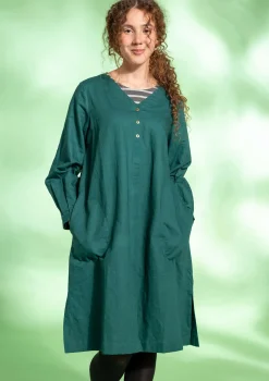 Vävd klänning i ekologisk bomull/lin-Gudrun Sjödén Discount