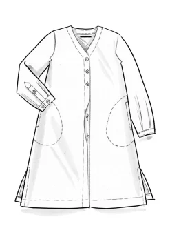 Vävd klänning i ekologisk bomull/lin-Gudrun Sjödén New