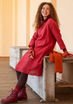 Vävd klänning i lin-Gudrun Sjödén