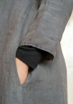 Vävd klänning i lin-Gudrun Sjödén