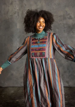 Vävd klänning "Jaipur" i ull/bomull-Gudrun Sjödén Best