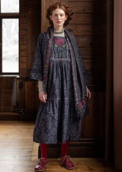 Vävd klänning "Kamelia" i ekologisk bomull/siden-Gudrun Sjödén Sale