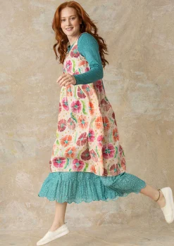 Vävd klänning "Öst" i ekologisk bomull-Gudrun Sjödén Sale