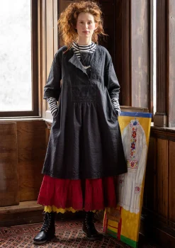 Vävd klänning "Wanja" i ekologisk bomull-Gudrun Sjödén