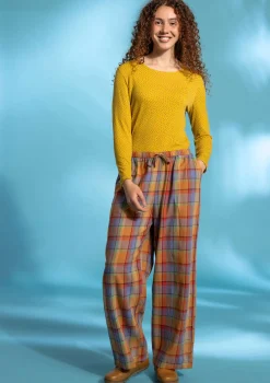 Vävd pyjamasbyxa "Skagen" i ekologisk bomull-Gudrun Sjödén Outlet