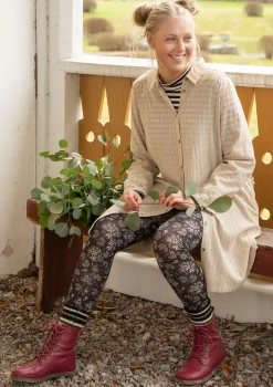 Vävd skjortklänning "Värmland" i ekologisk bomull-Gudrun Sjödén