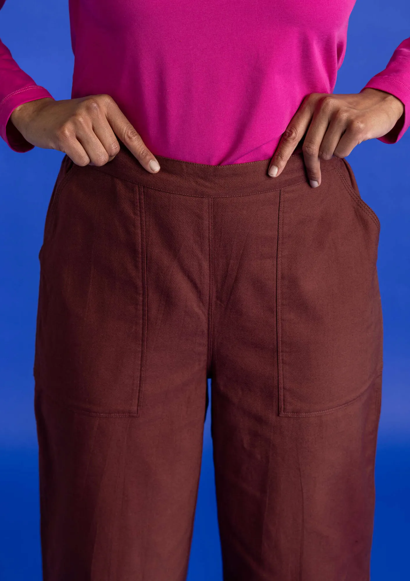 Vävd twillbyxa i ekologisk bomull-Gudrun Sjödén Discount