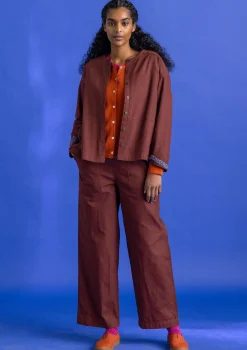 Vävd twillbyxa i ekologisk bomull-Gudrun Sjödén Discount