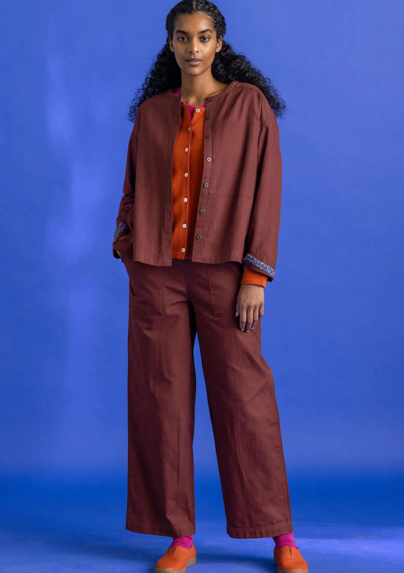 Vävd twillbyxa i ekologisk bomull-Gudrun Sjödén Discount