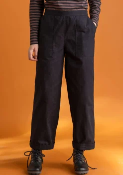 Vävd twillbyxa i ekologisk bomull-Gudrun Sjödén Best