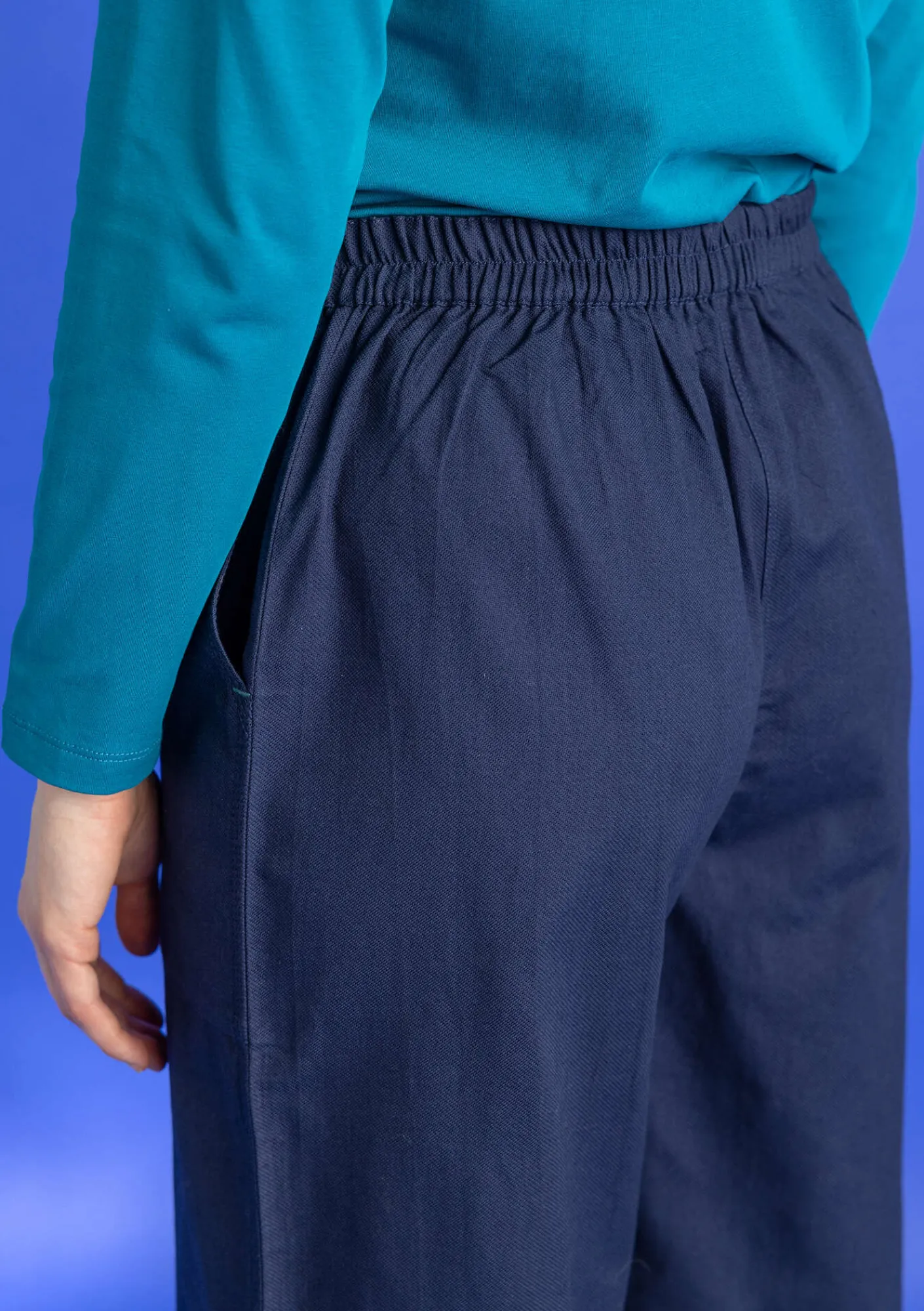 Vävd twillbyxa i ekologisk bomull-Gudrun Sjödén Outlet