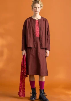 Vävd twillkjol i ekologisk bomull-Gudrun Sjödén New