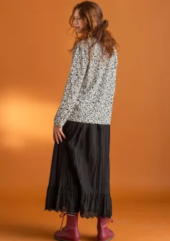 Vävd underkjol i ekologisk bomull-Gudrun Sjödén Outlet