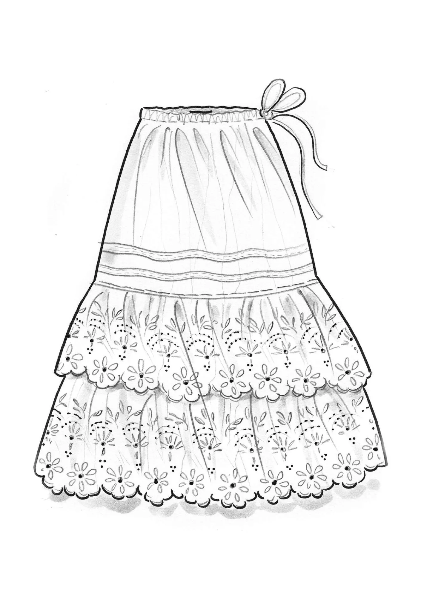 Vävd underkjol i ekologisk bomull-Gudrun Sjödén Discount