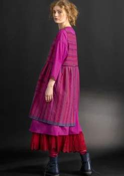 Vävd västklänning ”Ava” i ekologisk bomull-Gudrun Sjödén Sale